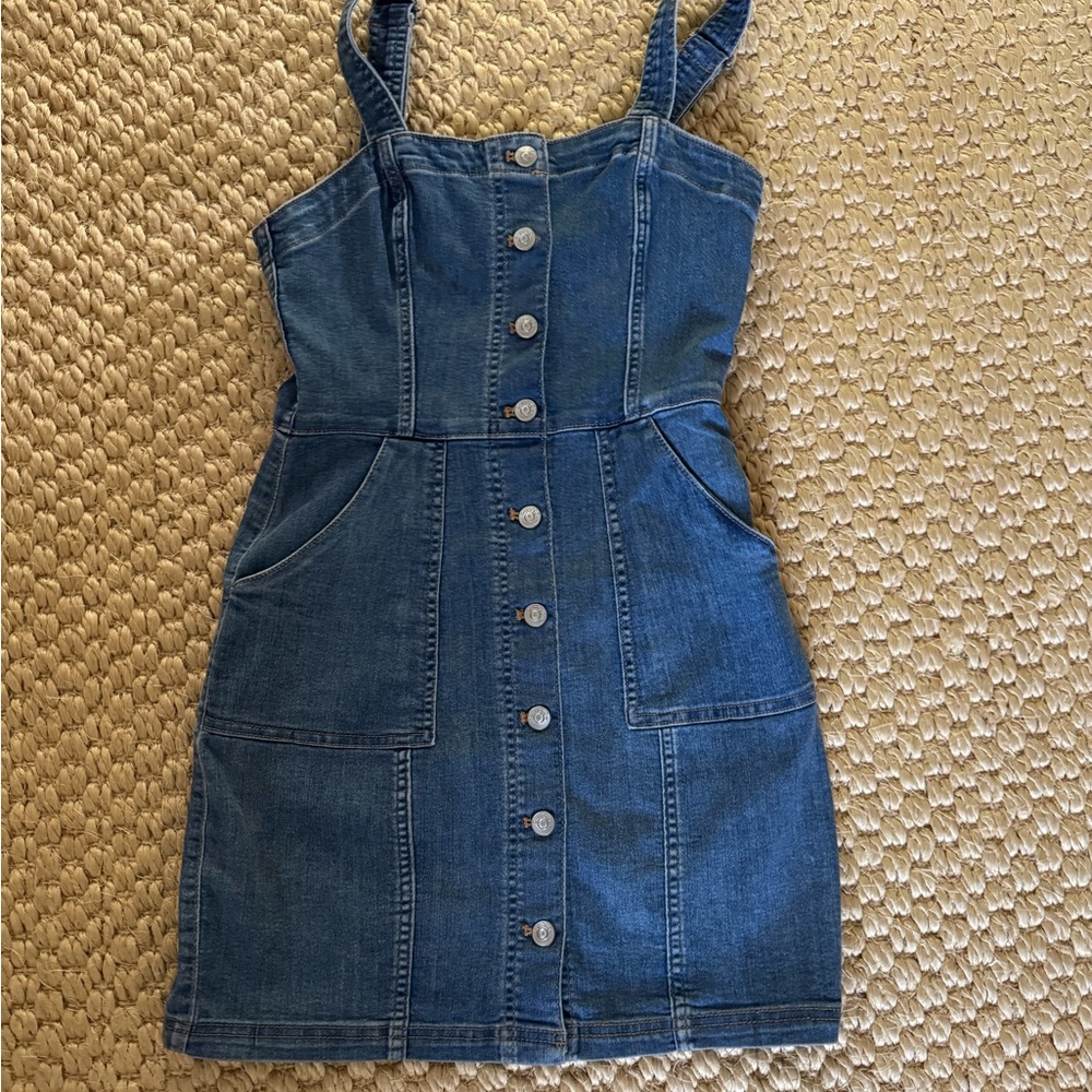 Blue Mini Denim Dress